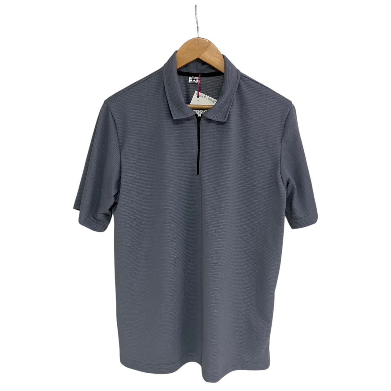 Polo Texturizada Gris
