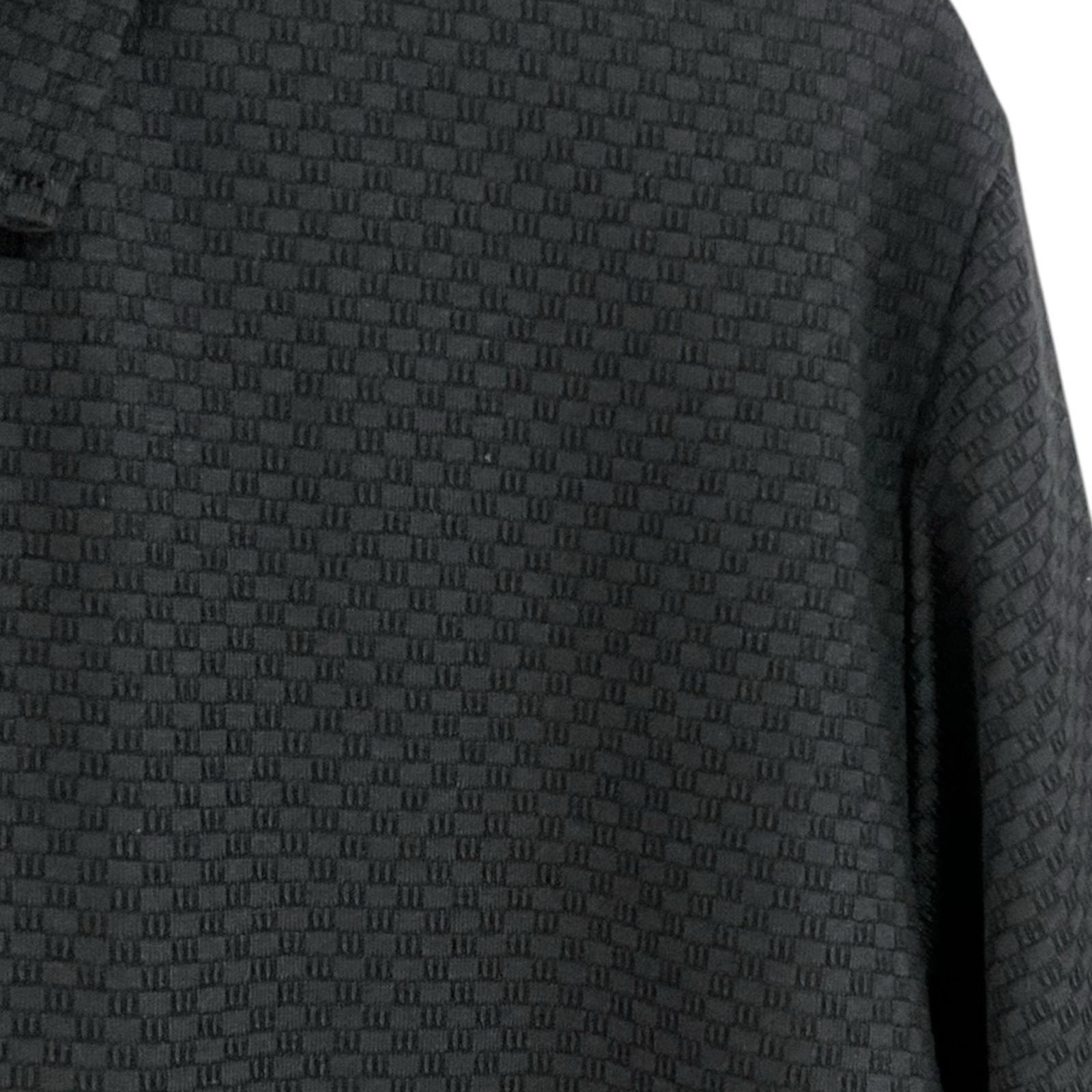 Polo Texturizada Negra