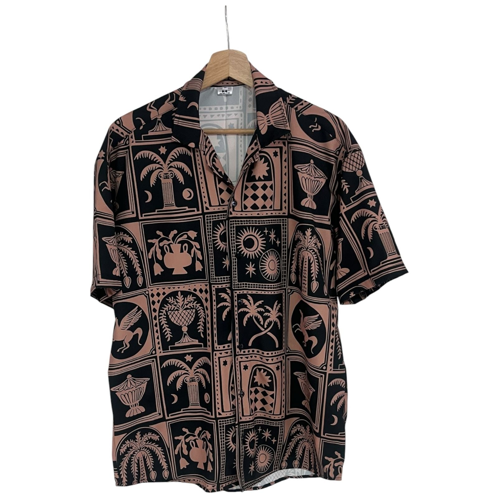Camisa Azulejo Griego Seda
