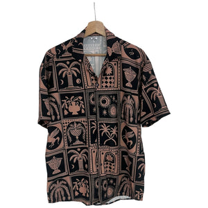 Camisa Azulejo Griego Seda