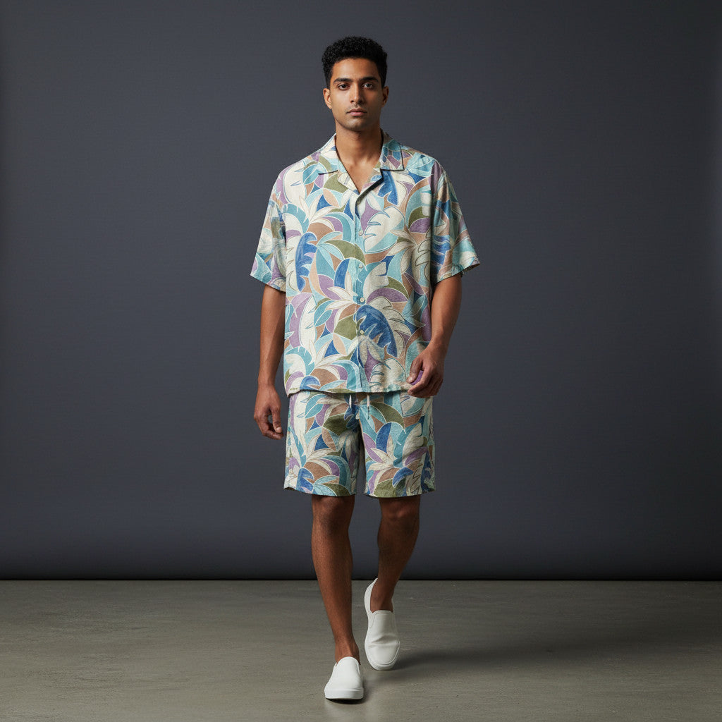 Camisa Tropical Salento Rayon