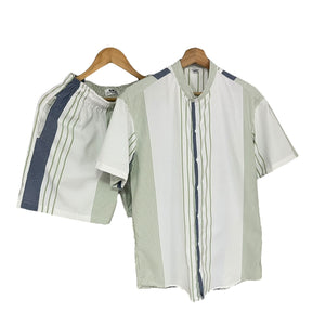 Conjunto Rayas Algodon Popelina