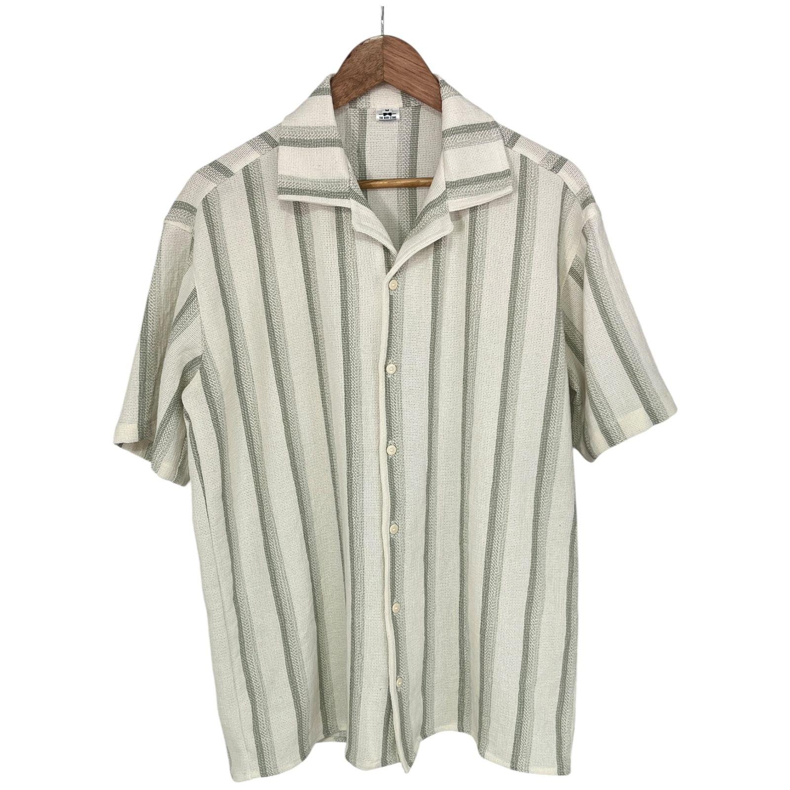 Conjunto Rayas Verde Algodon Tejido Regular Fit