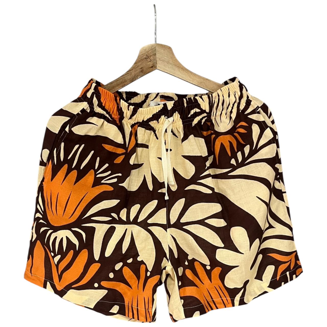 Conjunto Otoño Tropical Cafe Lino Regular Fit