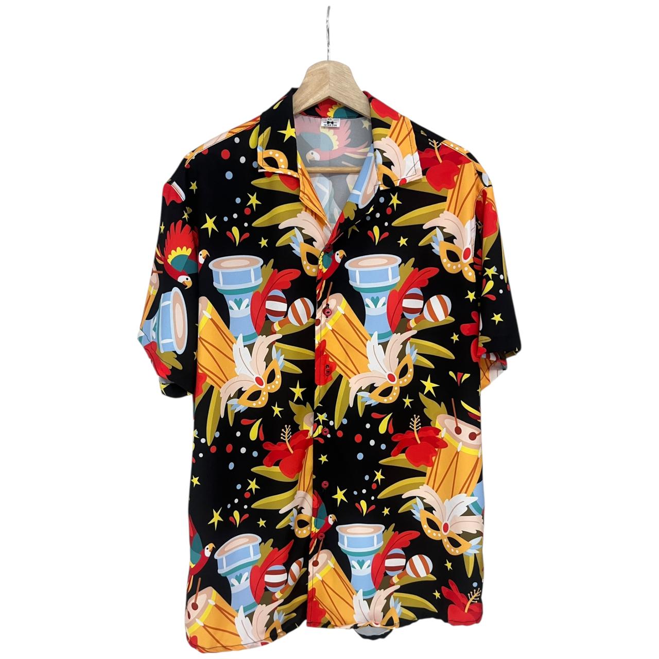 Camisa Regular Fit Carnaval Seda