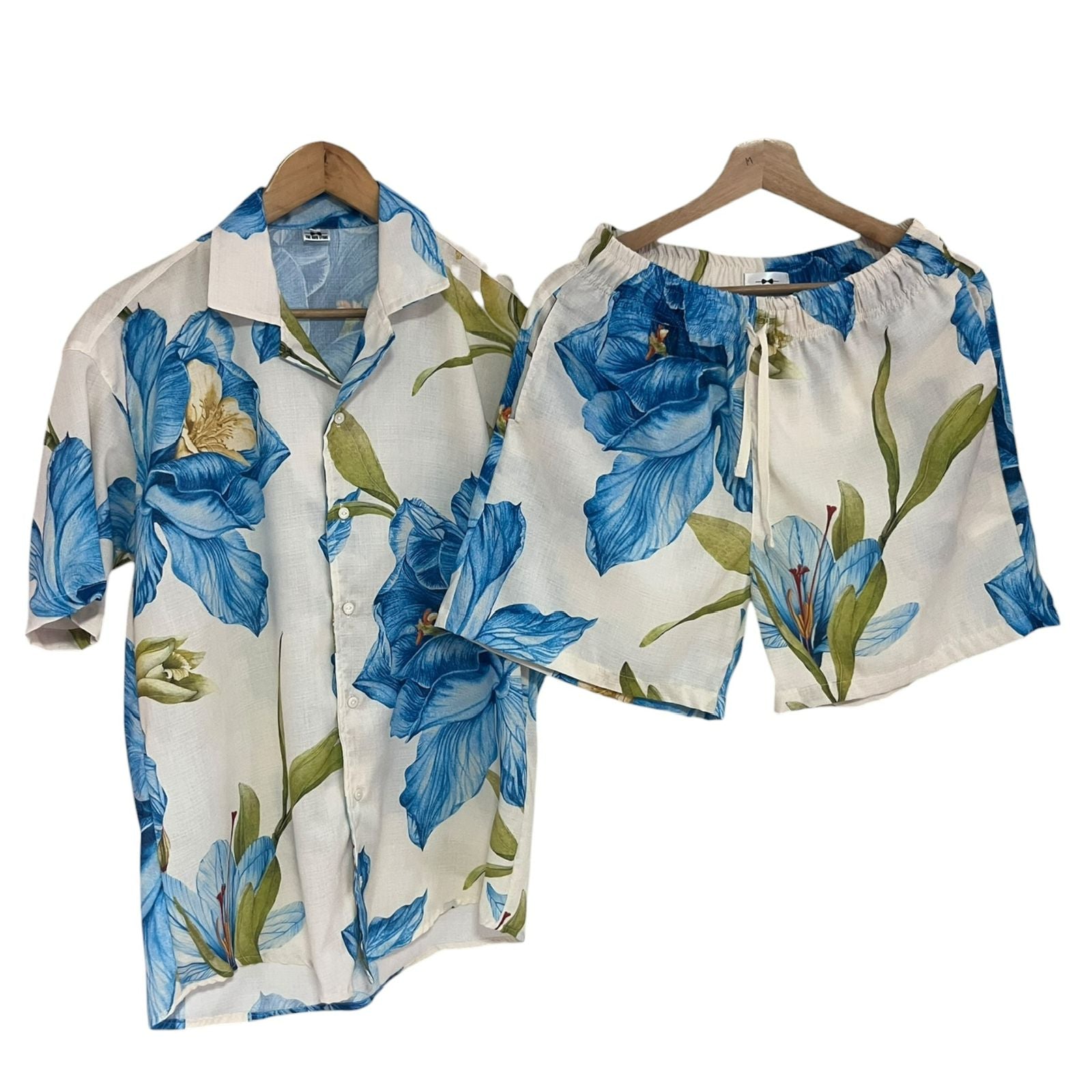 Conjunto Cayena azul Lino Regular Fit