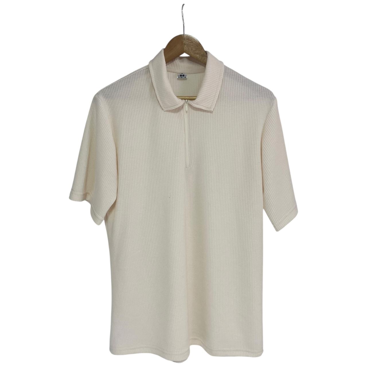 Polo Texturizada Mantequilla