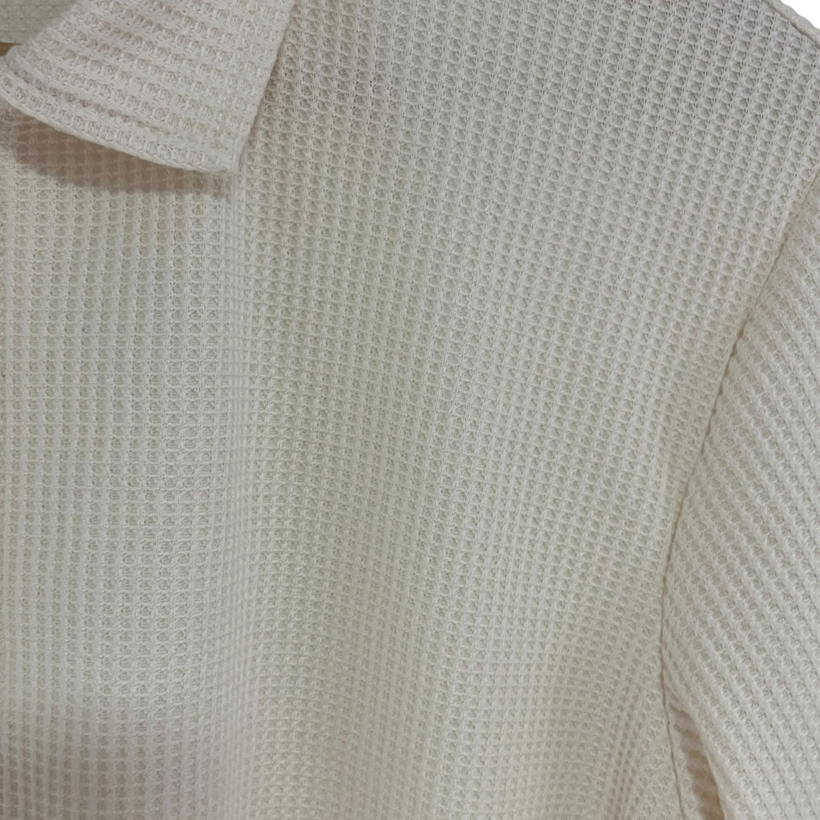 Polo Texturizada Mantequilla