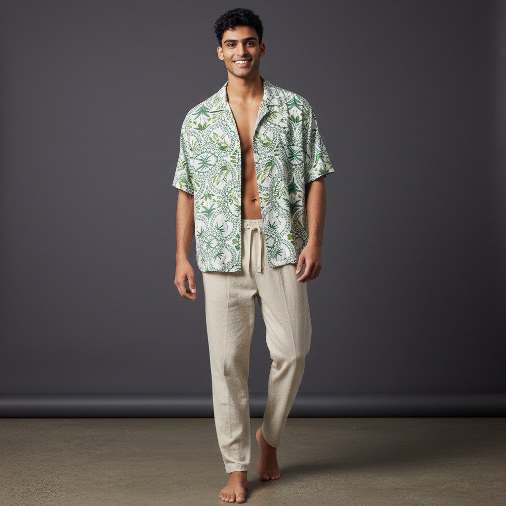 Conjunto Camisa Tayrona / Pantalon Lino A eleccion