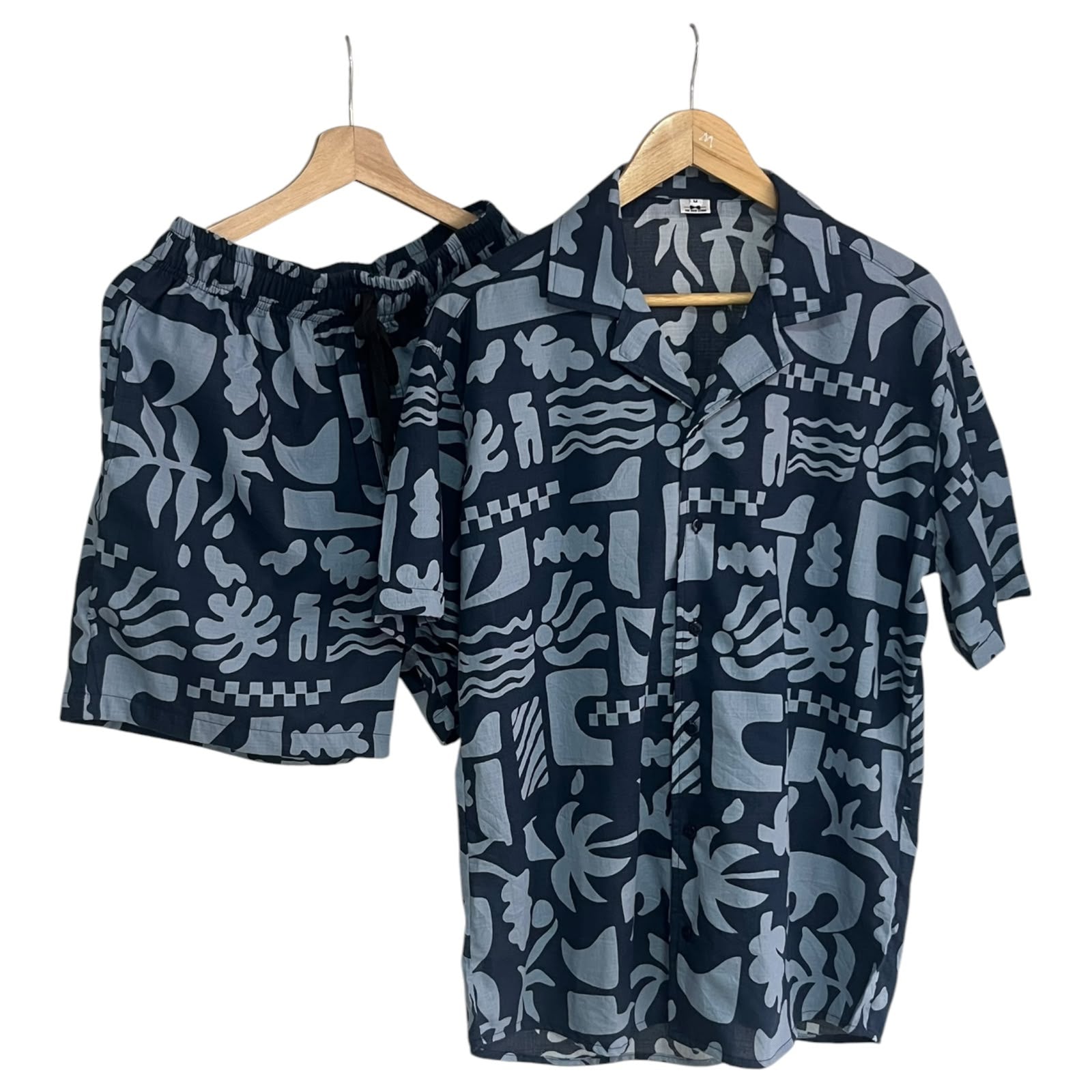 Conjunto Maui Azul Lino