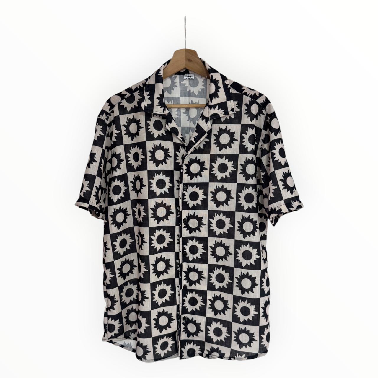 Camisa Sol blacknwhite Lino