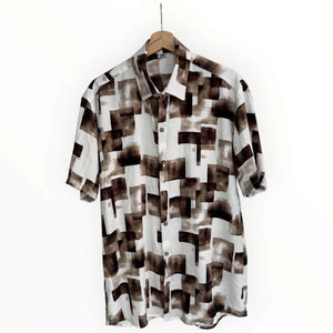 Camisa Cuadrazzo Cafe Rayon