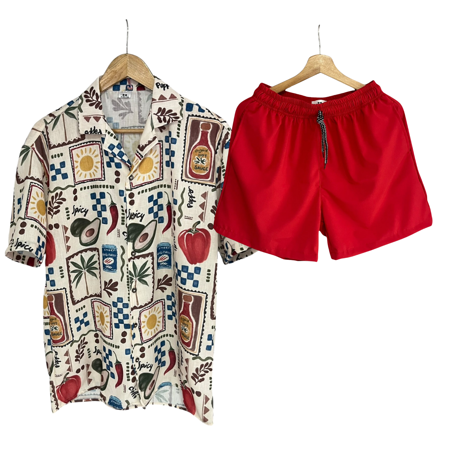 Conjunto Picante Tropical / Bermuda Bañadora sin Malla