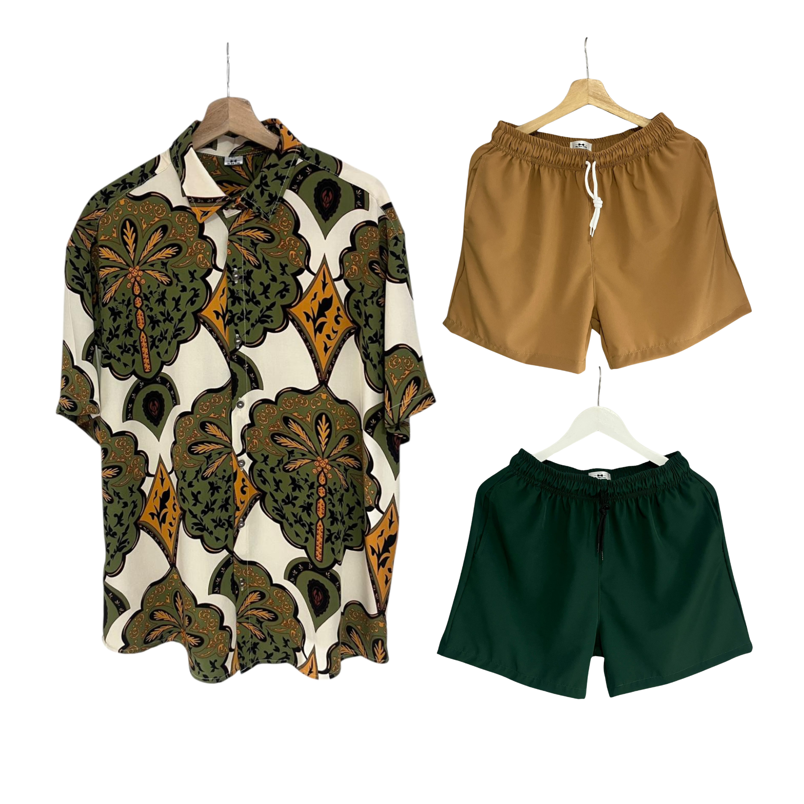 Conjunto Cocora Verde Regular Fit / Bañadora Sin Malla