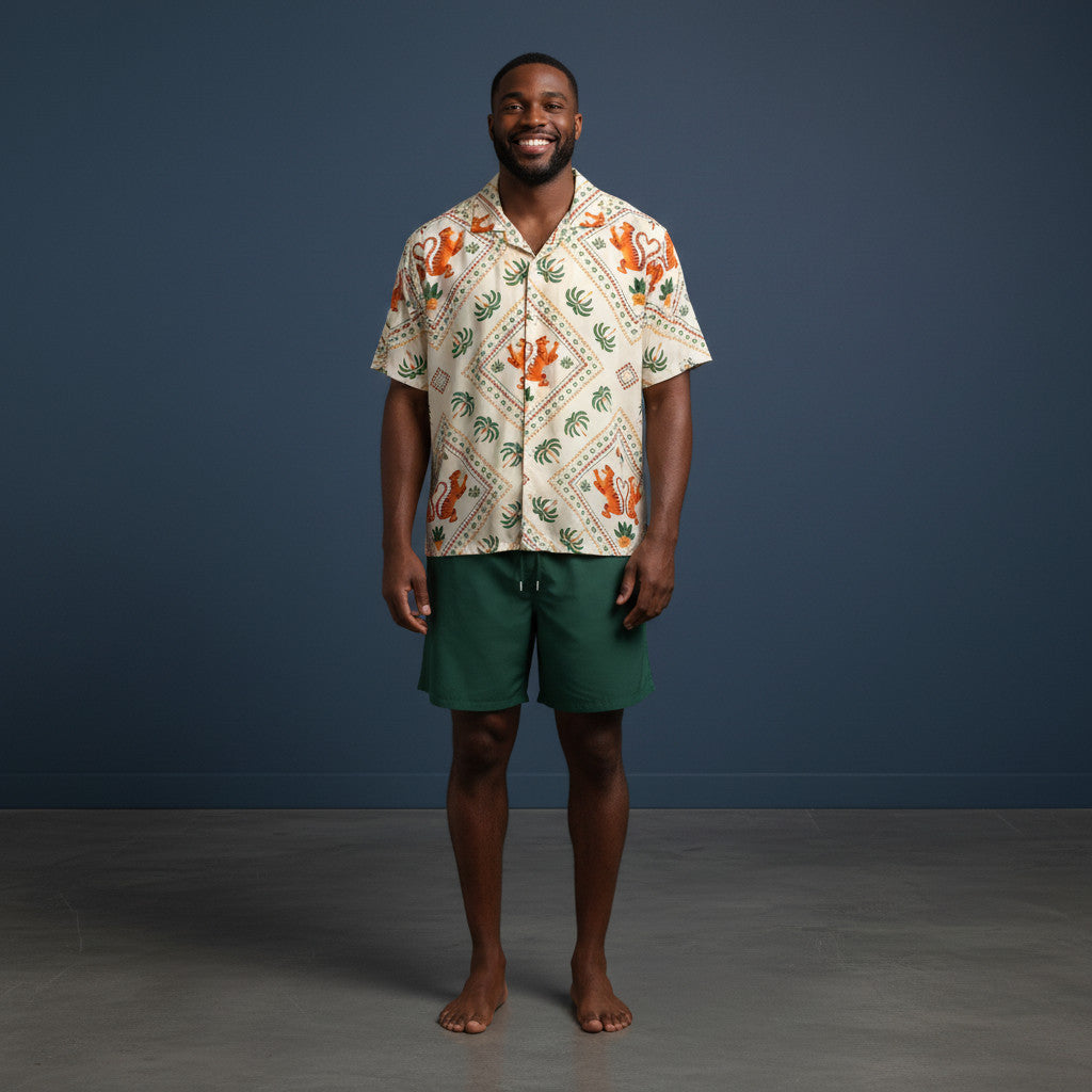 Set Camisa Ruedo Tropico / Bañadora sin malla a eleccion