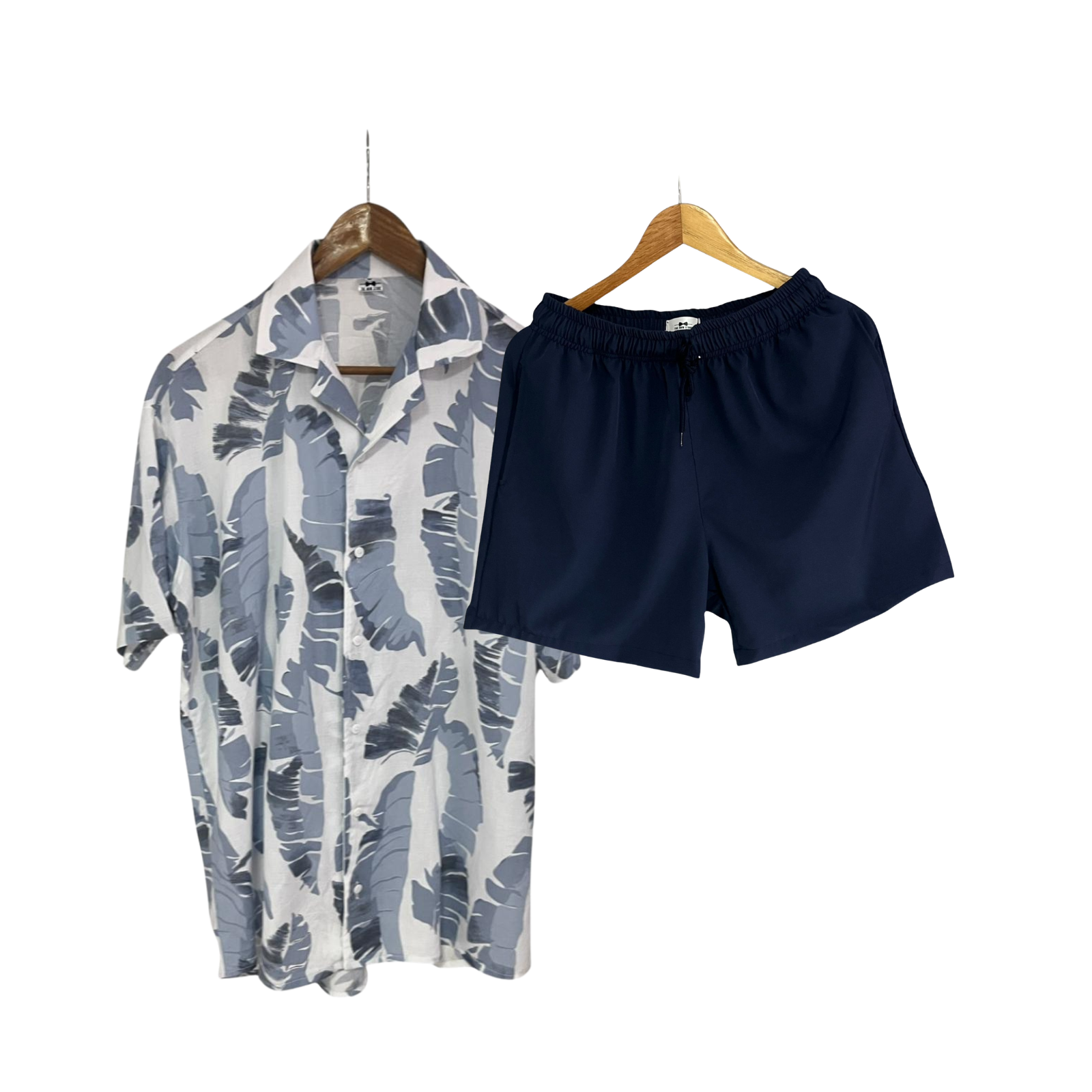 Conjunto Camisa Plumas Bañadora Azul Oscuro