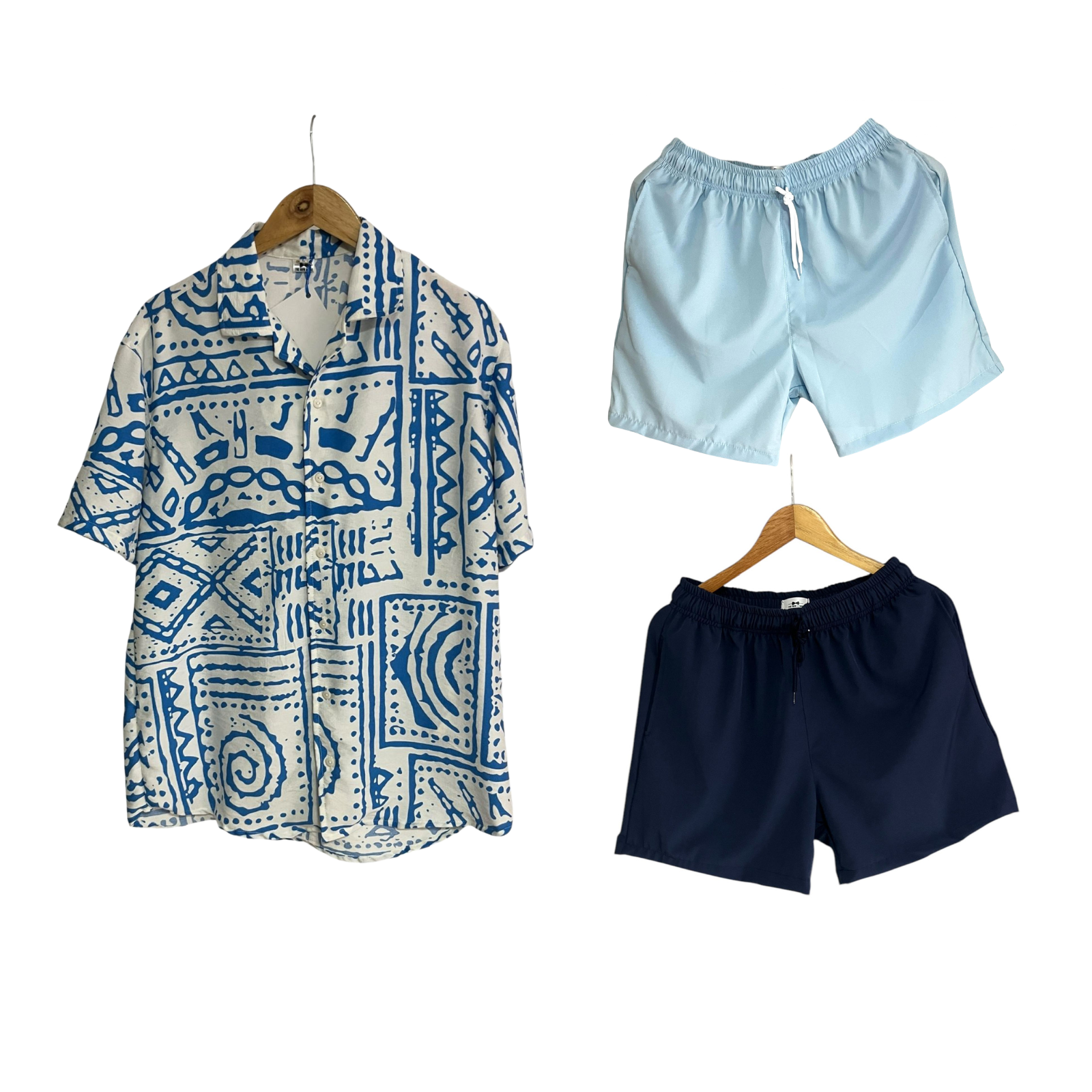 Set Camisa Blue Maze / Bañadora sin malla a eleccion
