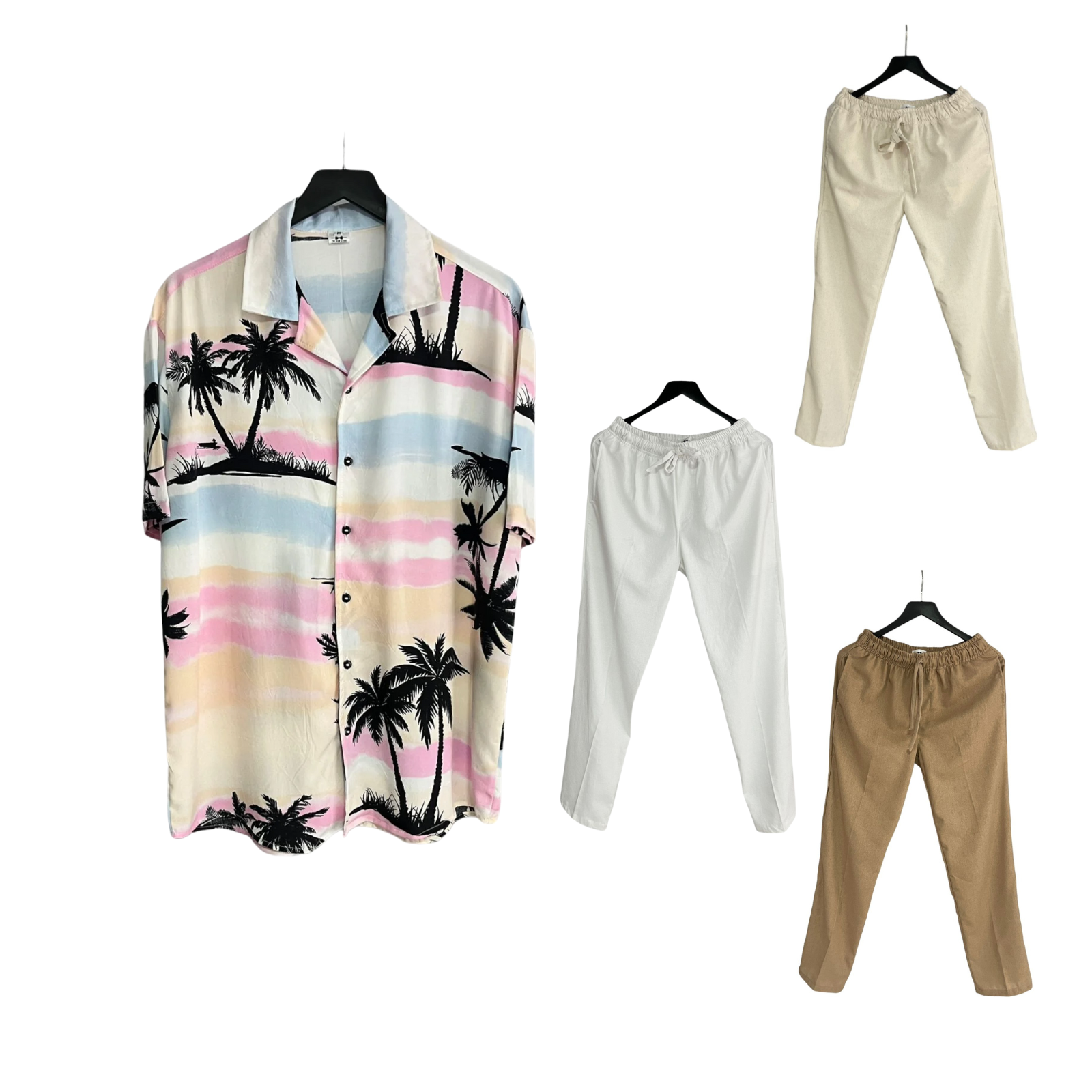 Conjunto Pantalon Lino / Camisa Baru Rayon