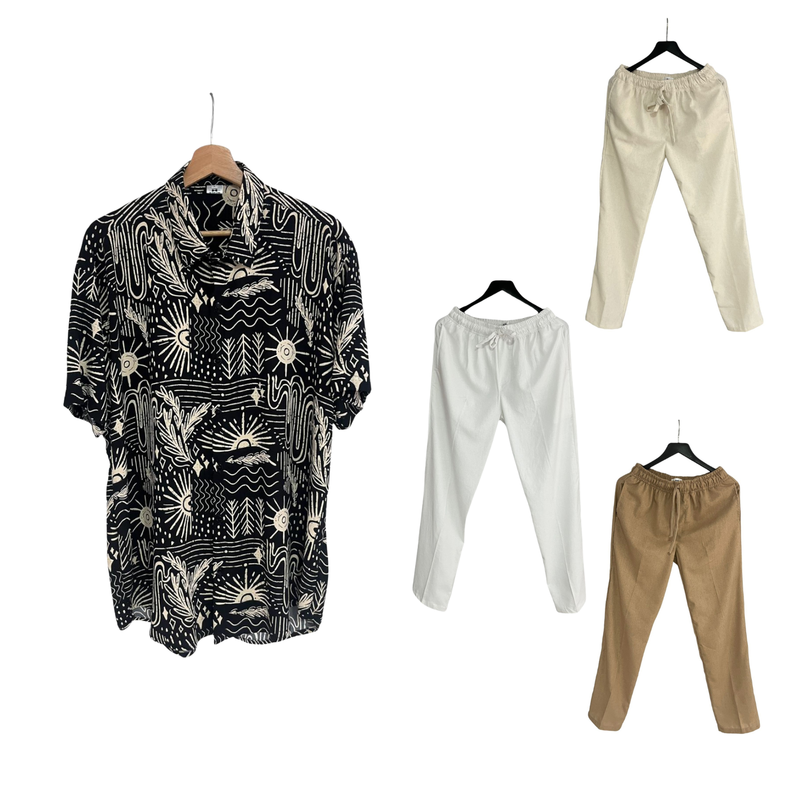 Conjunto Pantalon Lino / Camisa Solar Rayon