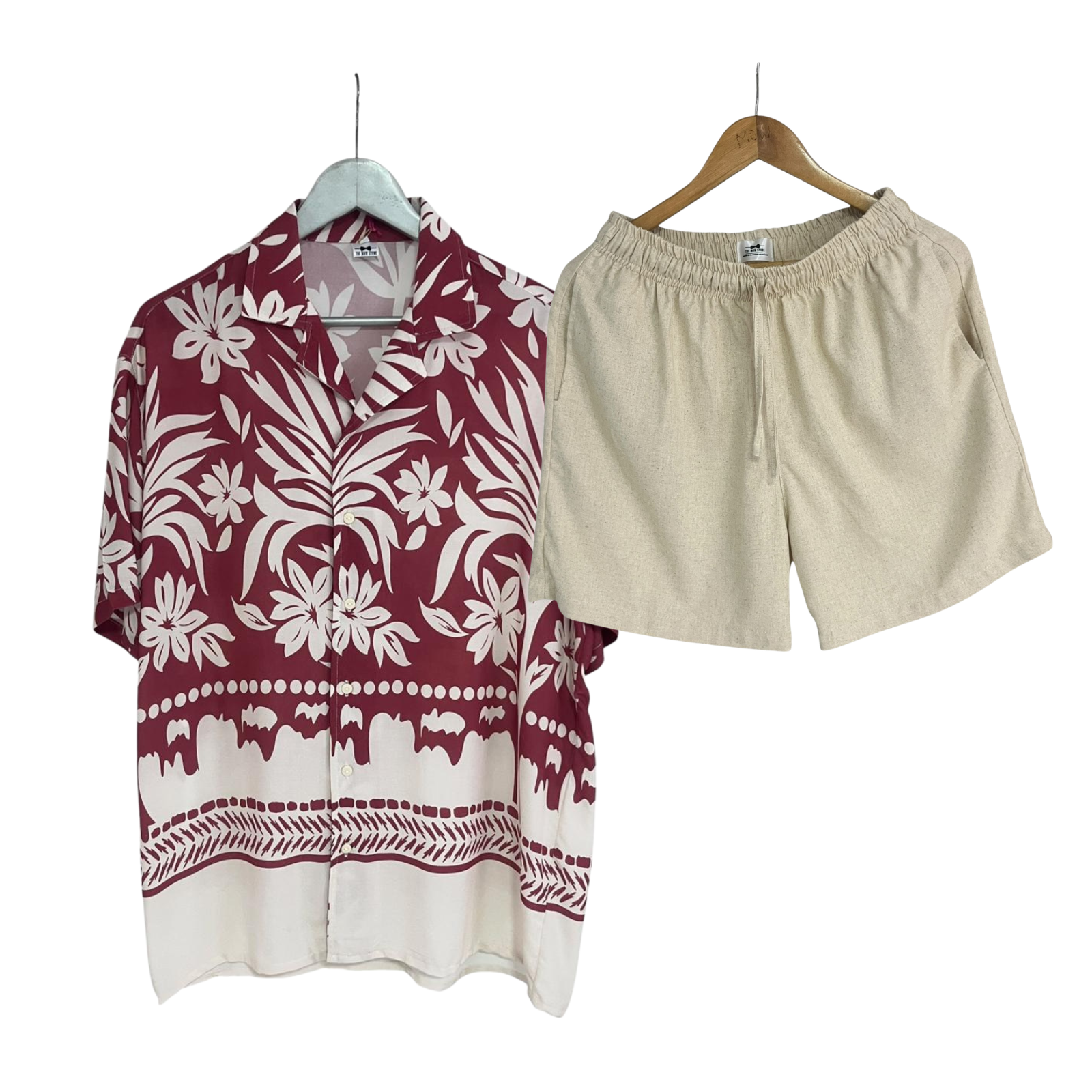 Conjunto Ruedo Tropico Rayon  / Bermuda Lino Crudo