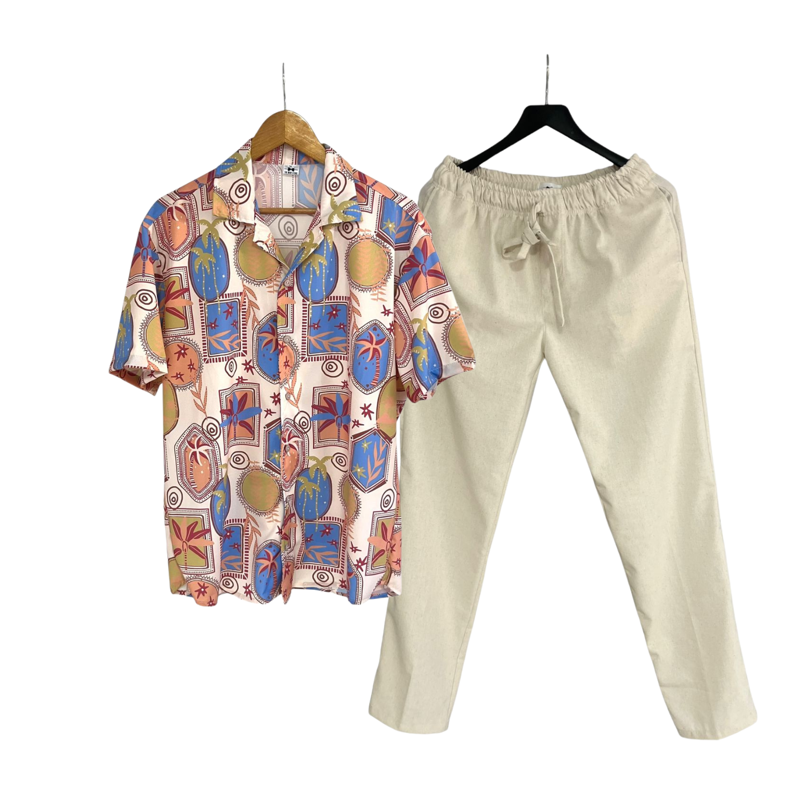Conjunto Paradise Pantalon Lino crudo
