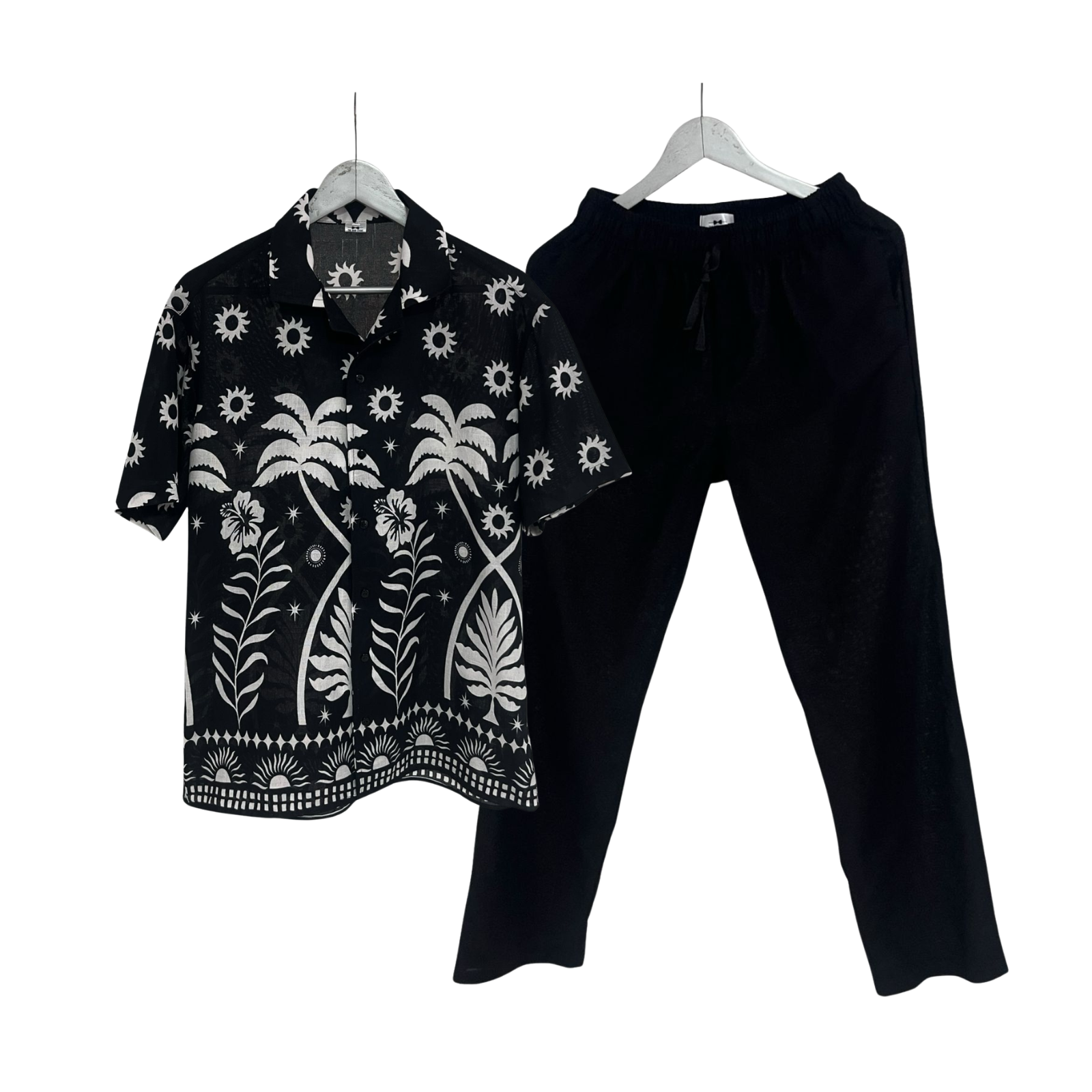 Conjunto Rodadero Pantalon Lino Negro