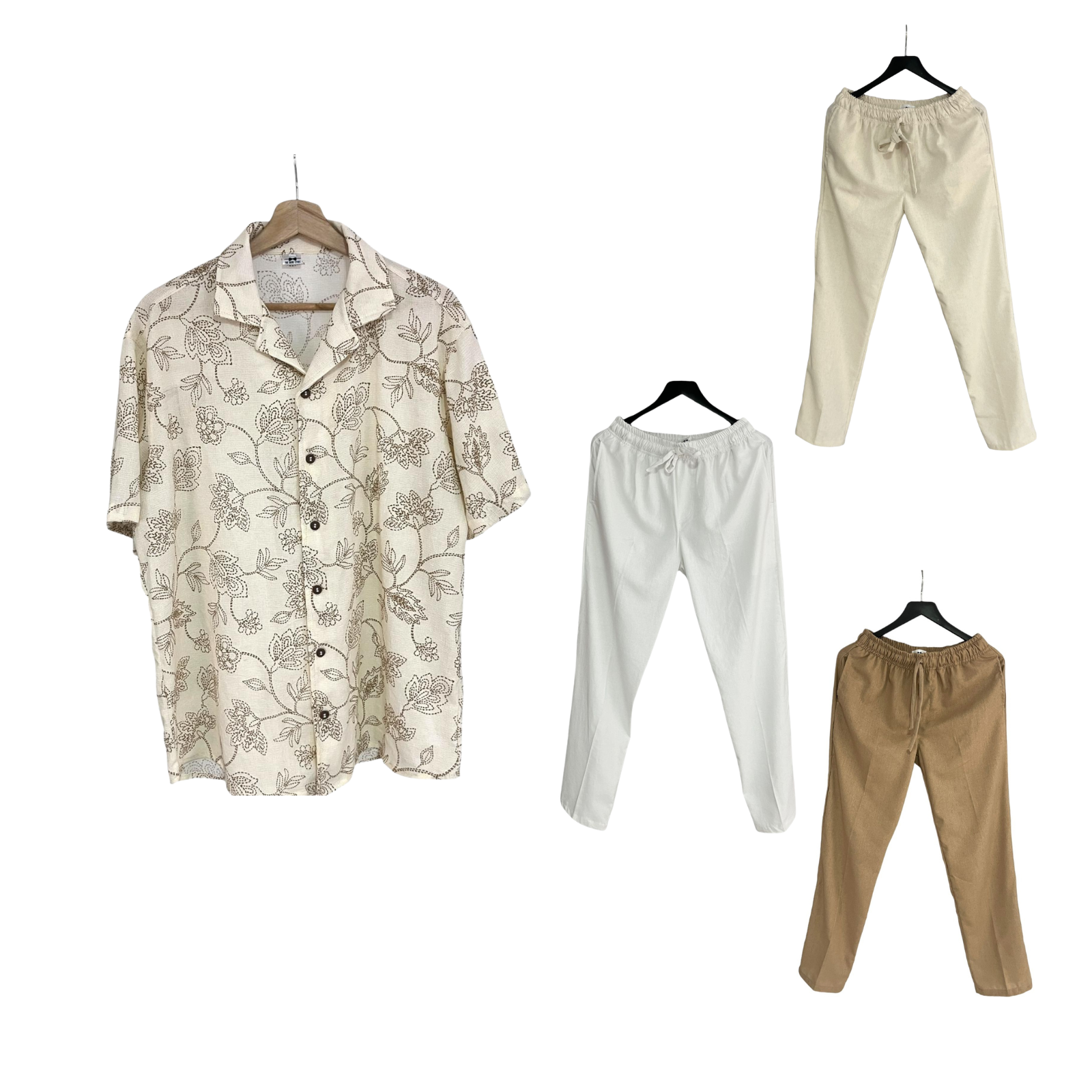 Conjunto Camisa Floral / Pantalon Lino A eleccion