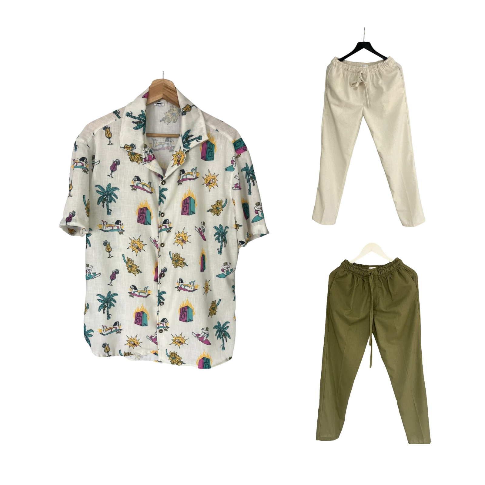 Conjunto Camisa Surf Lino / Pantalon Lino A eleccion
