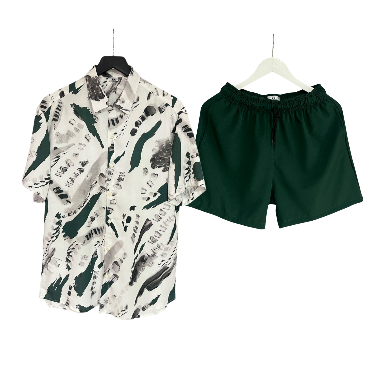 Conjunto San Gil Rayon Regular Fit/ Bañadora Sin Malla Verde Oscuro
