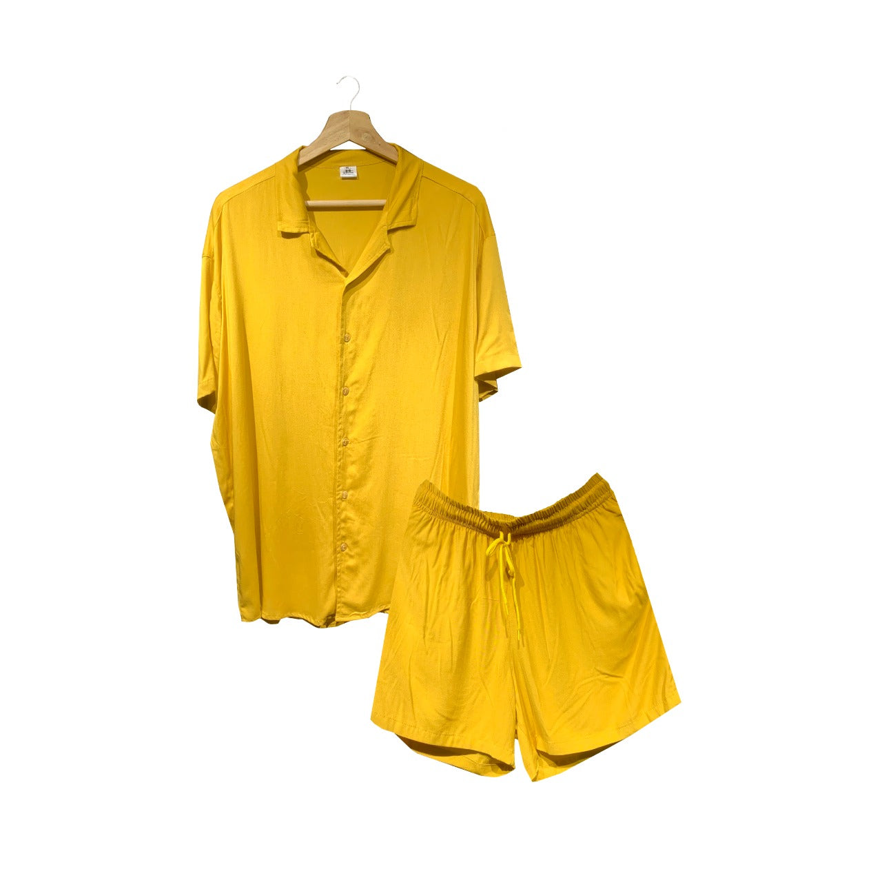 Conjunto Mostaza Texturizada Regular Fit