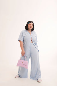 Conjunto PantJogger Azul + Camisa