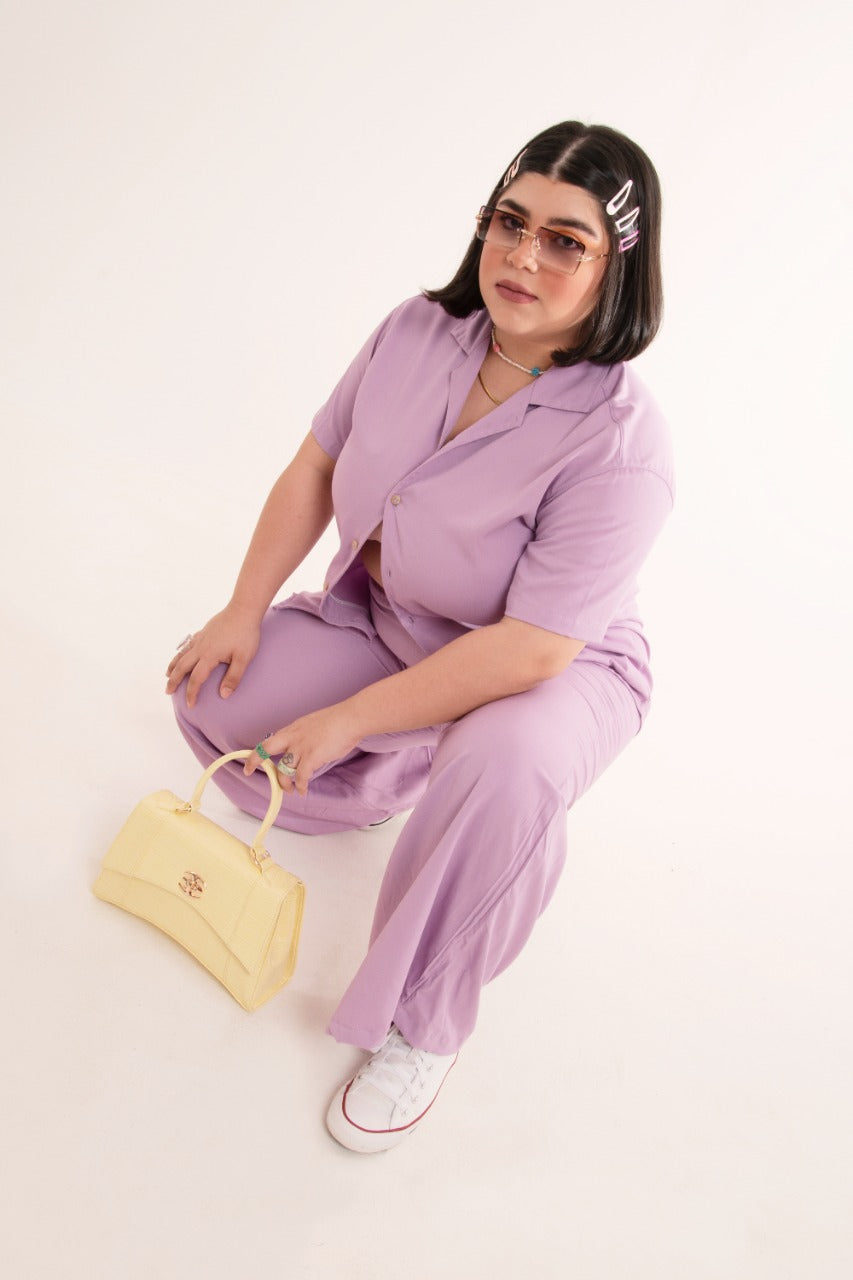 Conjunto Lila Unisex Pant+Camisa